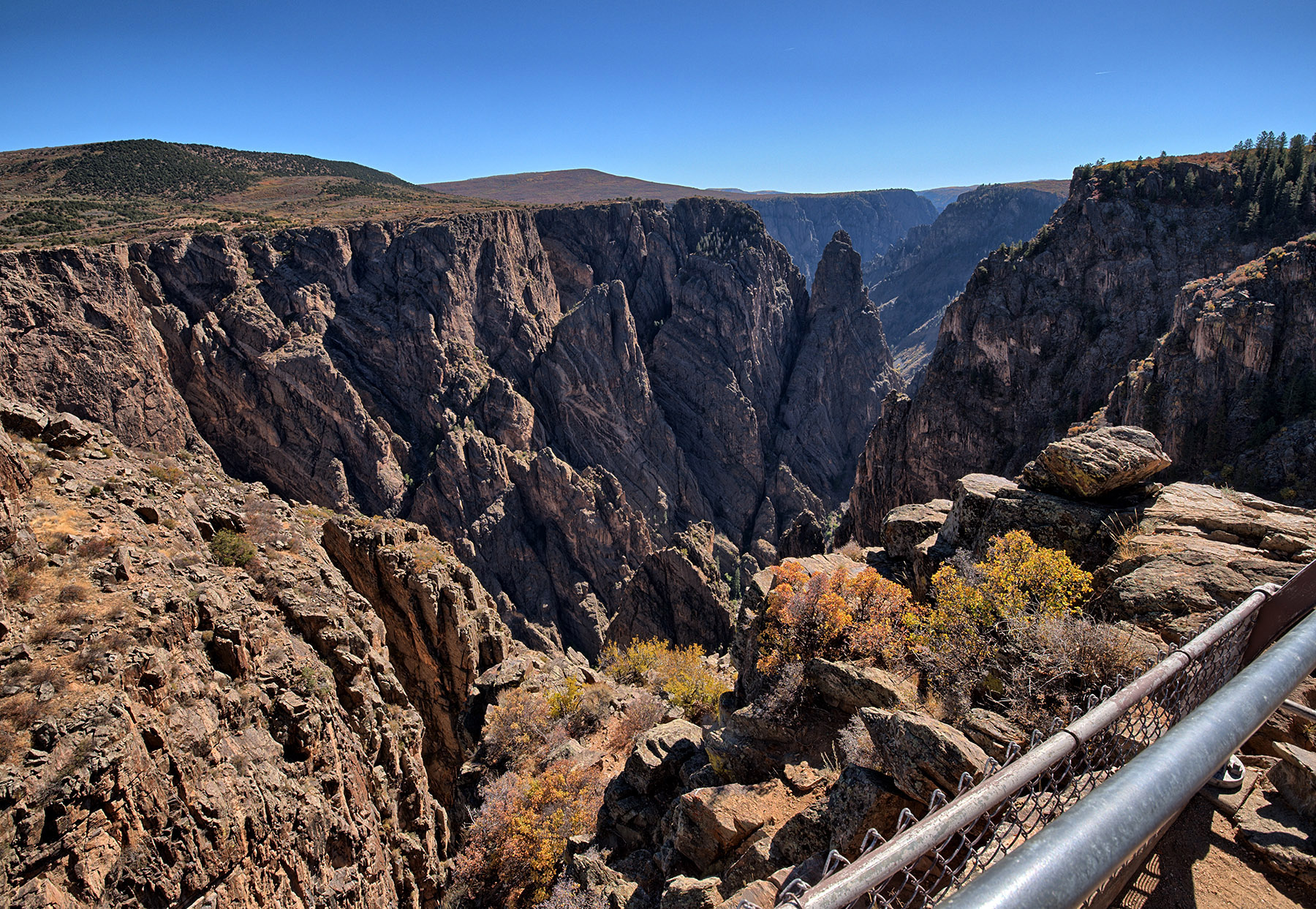 Black Canyon of the Gunnison at Cross Fissures View.