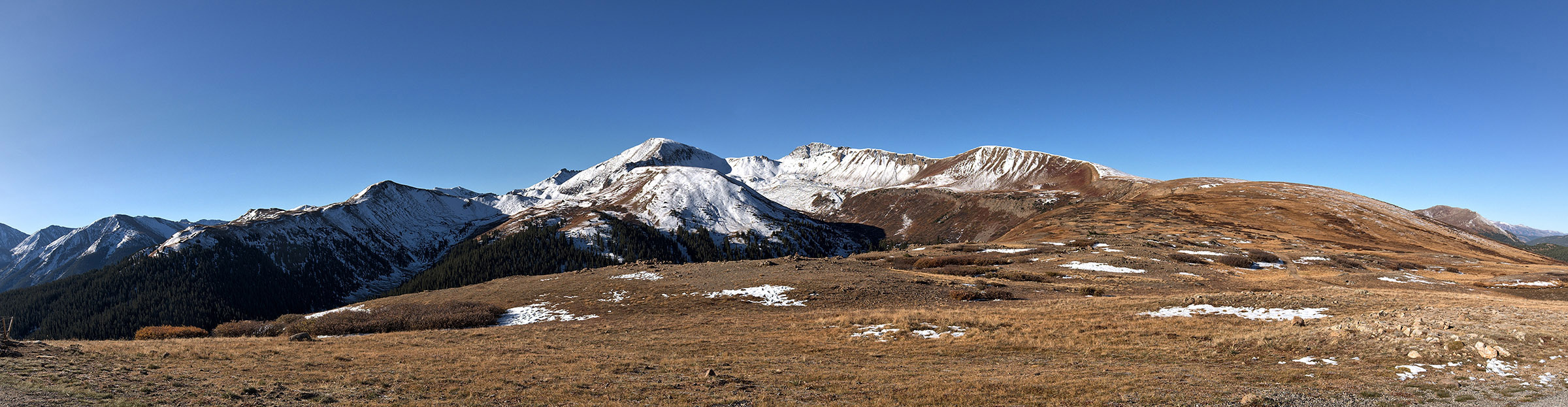 Panorama view facing West from Independence Pass.