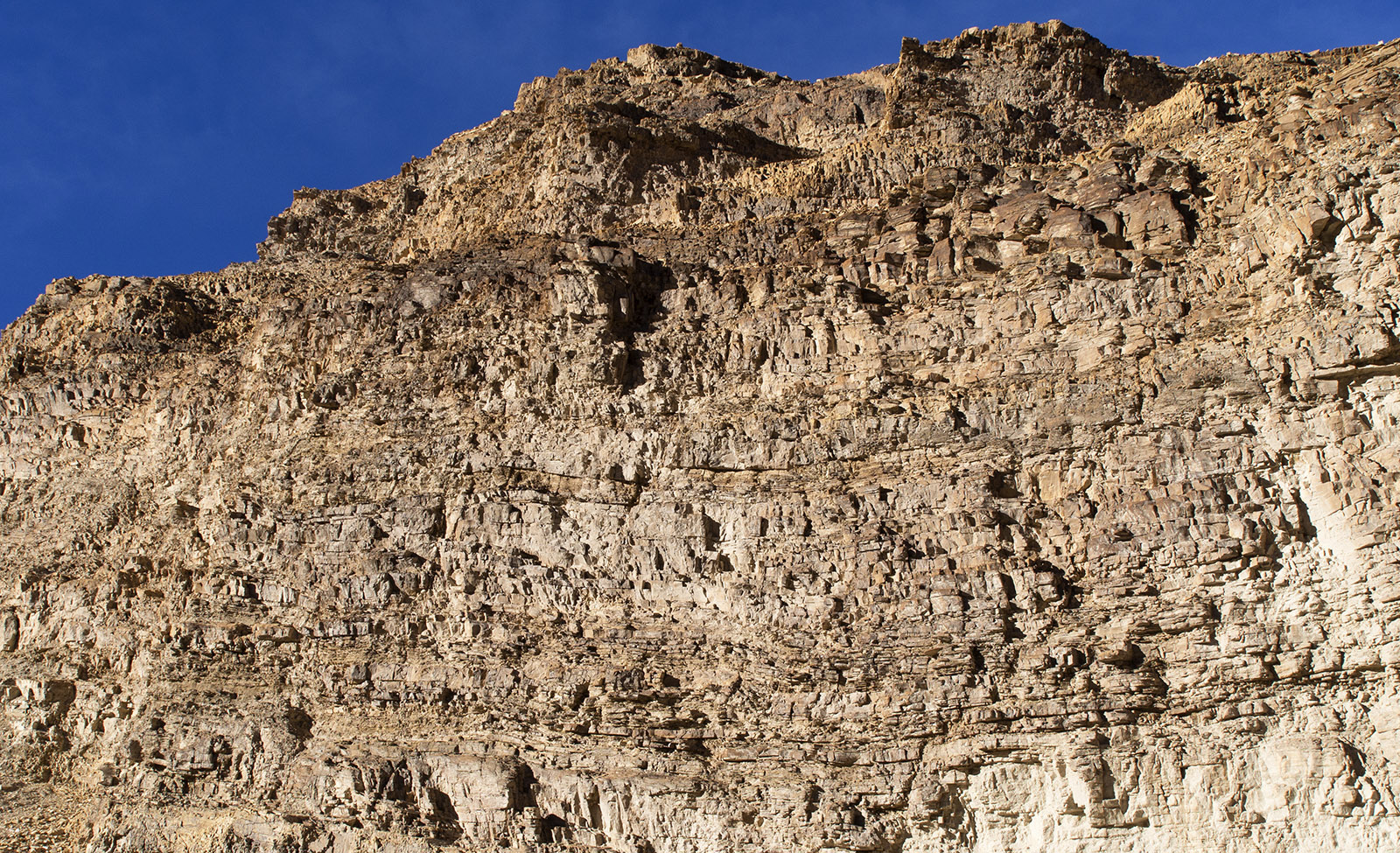 Mosaic Canyon – West wall of dolomite and limestone strata