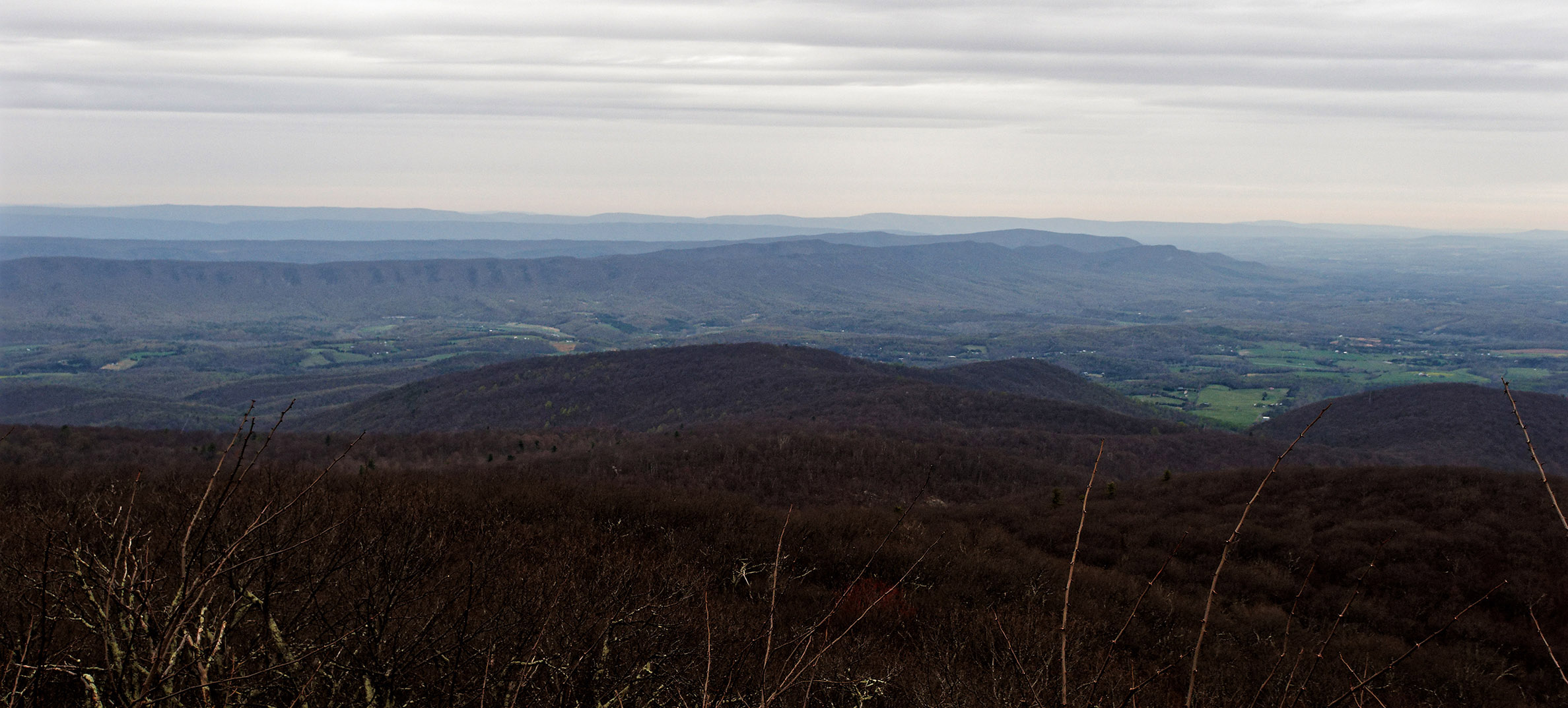 View of Shenandoah Valley and Massanutten Mountain