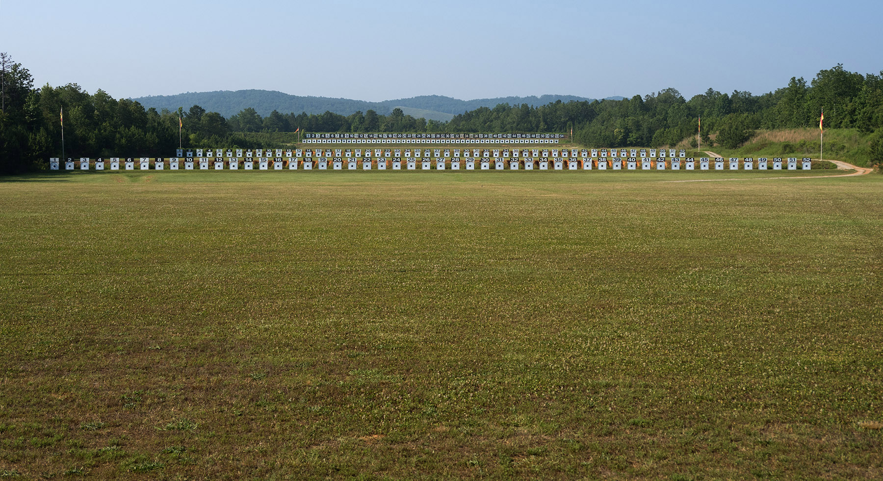 600 yard range at CMP Talladega Marksmanship Park.  Electronic targets at 200, 300 and 600 yards from 52 positions on the firing line.  Competitors in the Garand, Springfield and Vintage Sniper matches shot on this range.