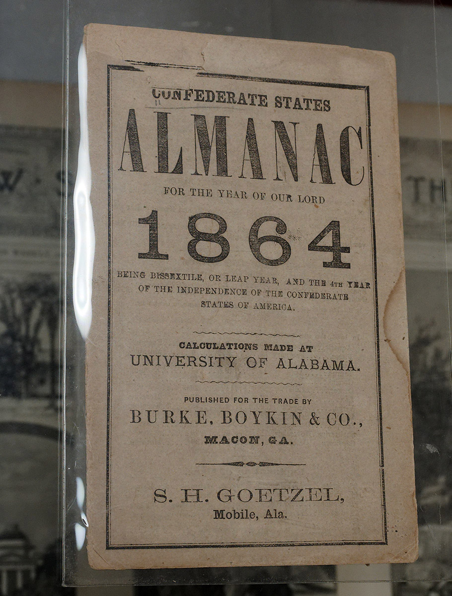 1864 Confederate States Almanac